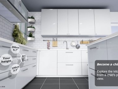 Naplánujte si kuchyni IKEA s virtuálními brýlemi HTC Vive